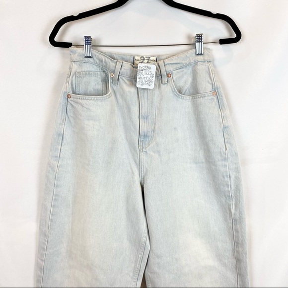 Free People Frank Dad Jeans Light NWT High-Rise - Picture 7 of 12